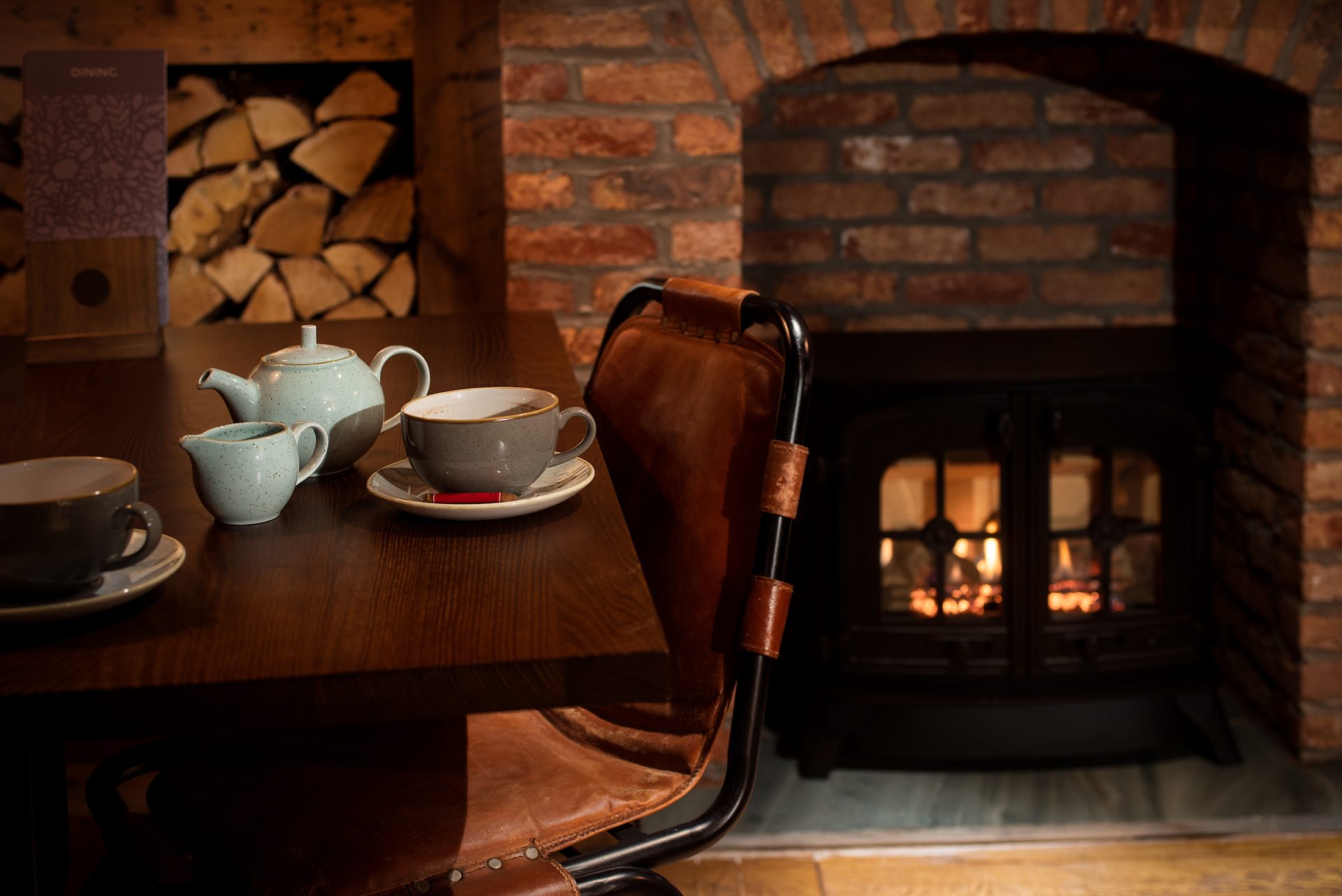 Fireside spot at The Ambleside Inn