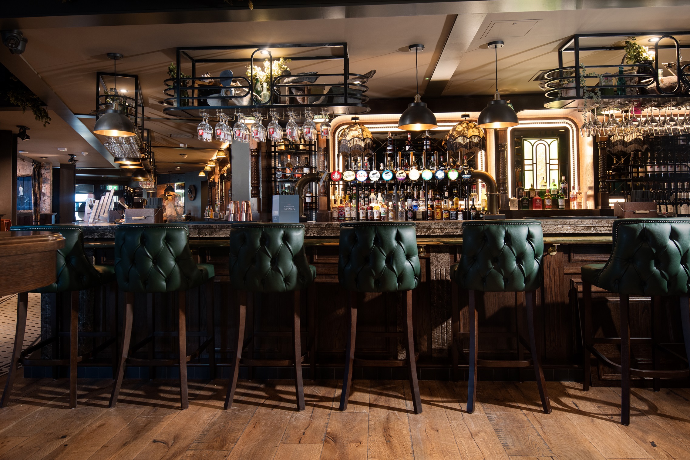 The main bar at The Tynemouth Castle Inn