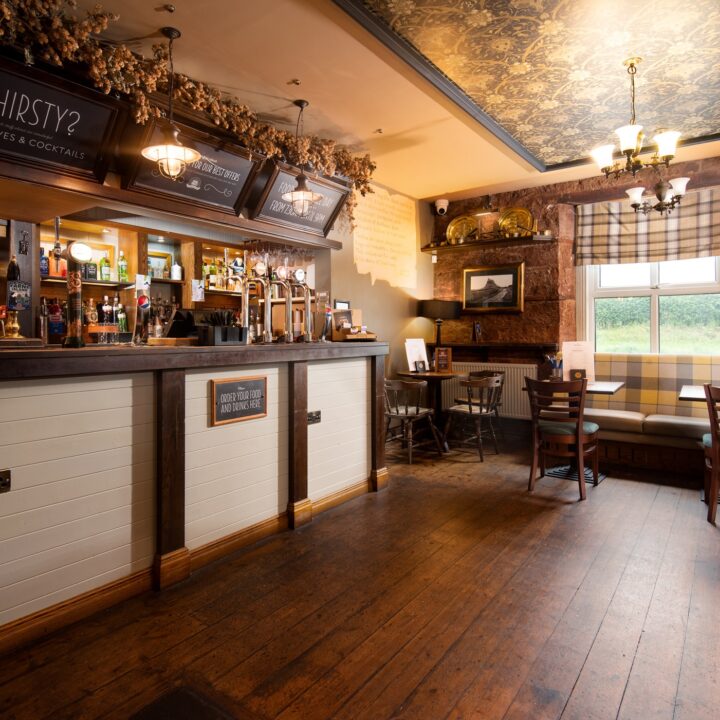 The traditional bar at The Lindisfarne Inn